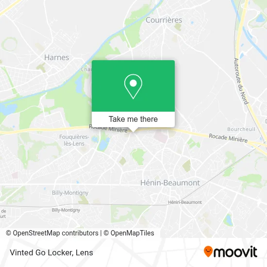 Vinted Go Locker map