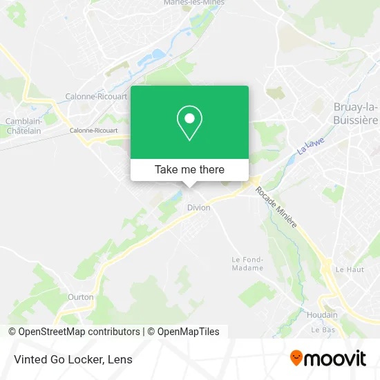 Vinted Go Locker map