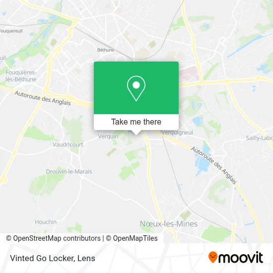 Vinted Go Locker map