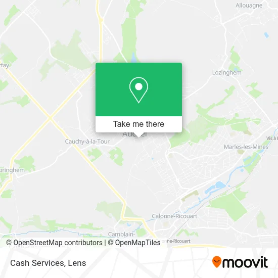 Cash Services map