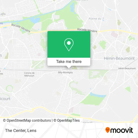 Le Centre map
