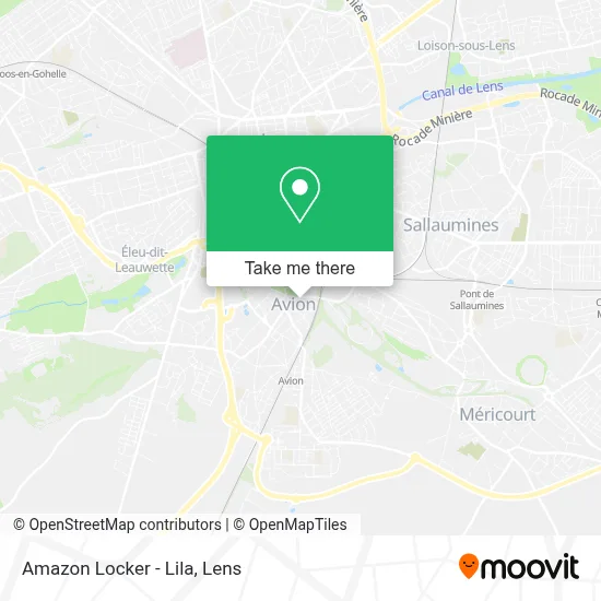 Amazon Locker - Lila map