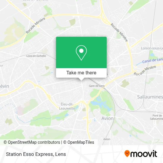 Station Esso Express map