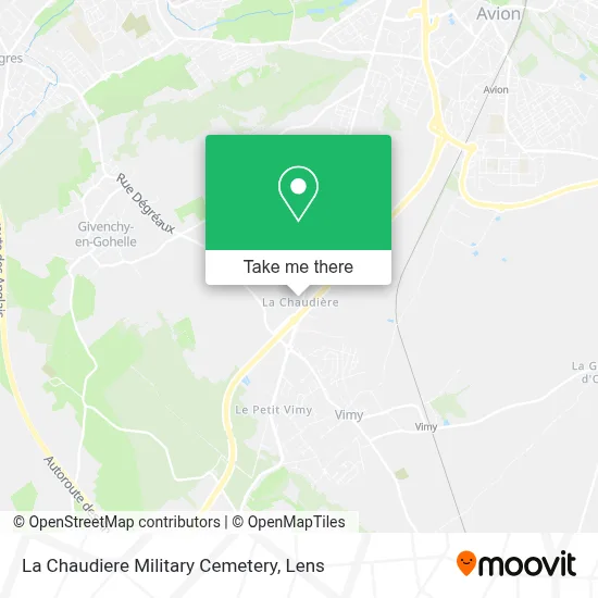 La Chaudiere Military Cemetery map
