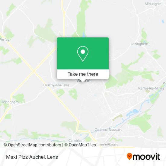 Maxi Pizz Auchel map