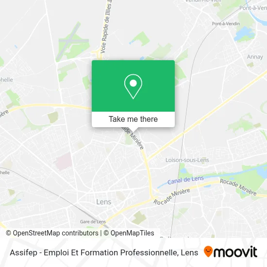 Assifep - Emploi Et Formation Professionnelle map