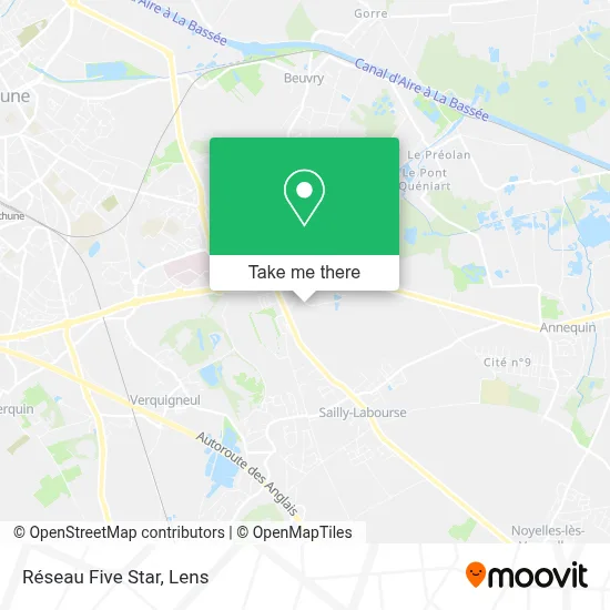 Réseau Five Star map