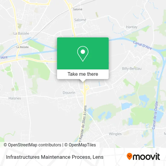 Infrastructures Maintenance Process map