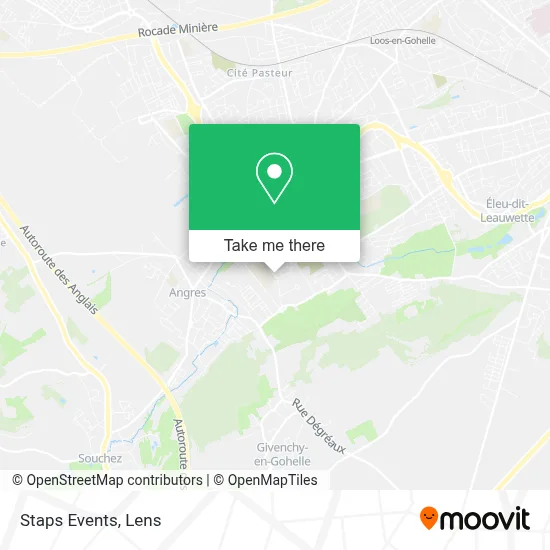 Staps Events map