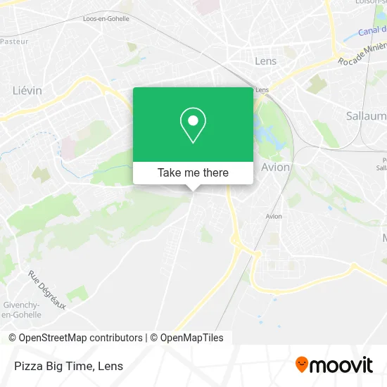 Pizza Big Time map