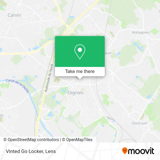Vinted Go Locker map