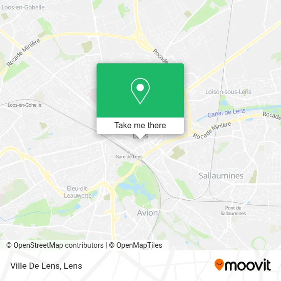 Ville De Lens map