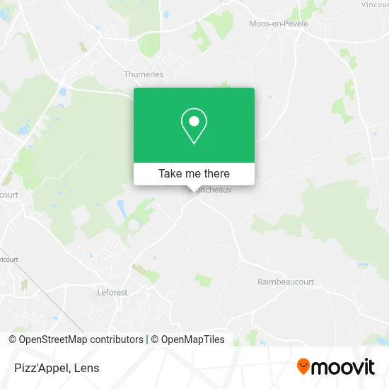 Pizz'Appel map
