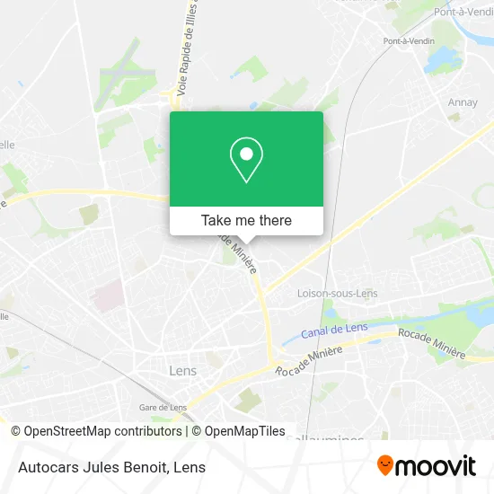 Autocars Jules Benoit map
