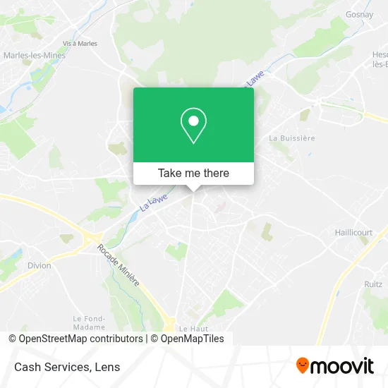Cash Services map
