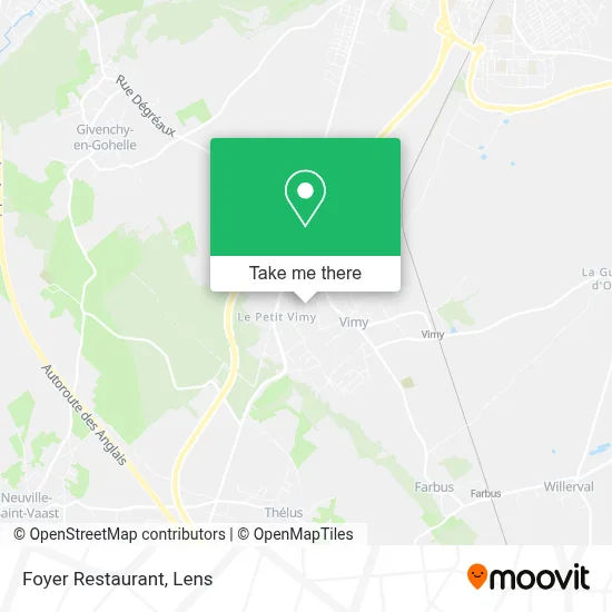 Foyer Restaurant map