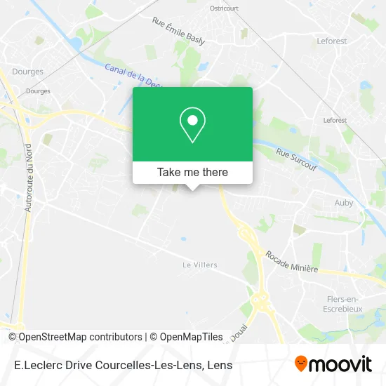 E.Leclerc Drive Courcelles-Les-Lens map