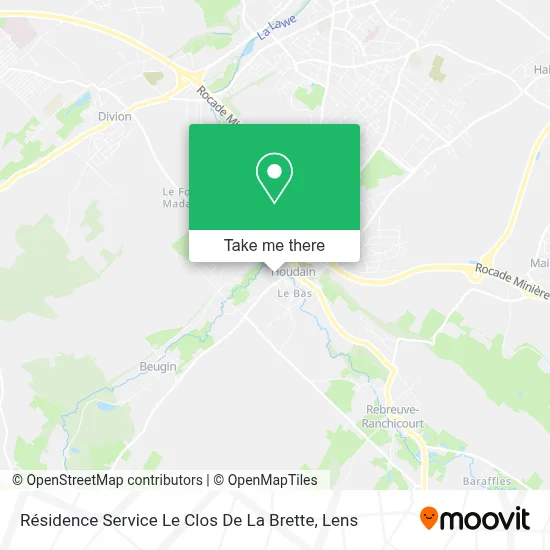 Résidence Service Le Clos De La Brette map