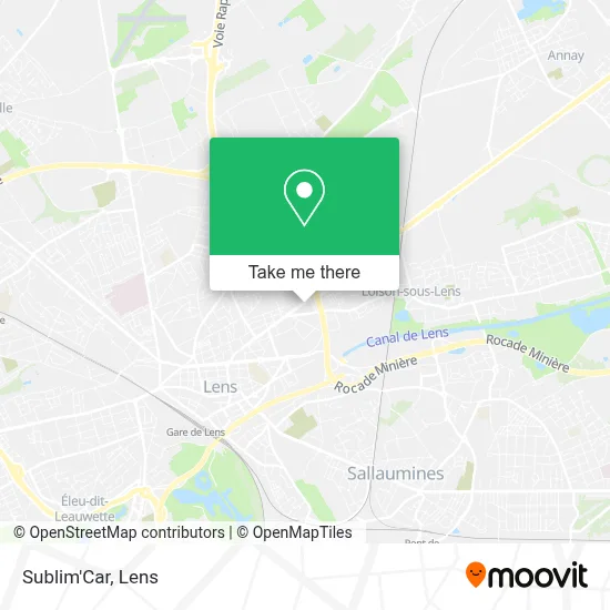 Sublim'Car map