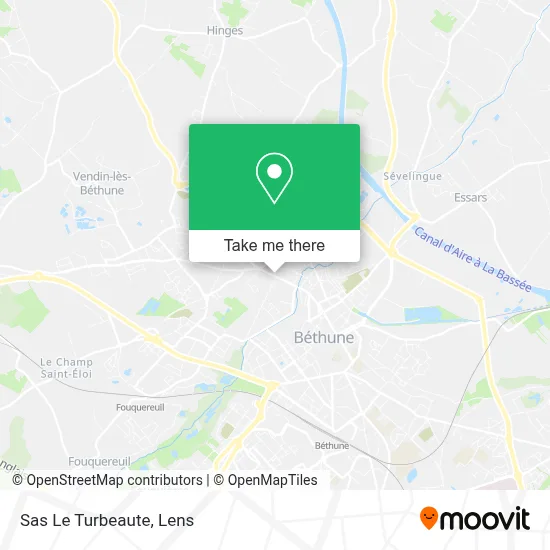 Sas Le Turbeaute map
