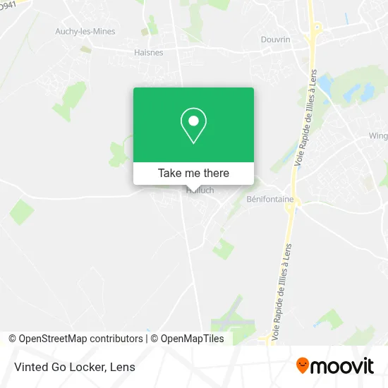 Vinted Go Locker map