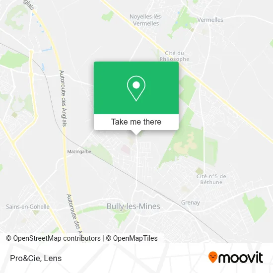 Pro&Cie map