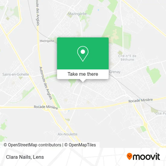 Clara Nails map
