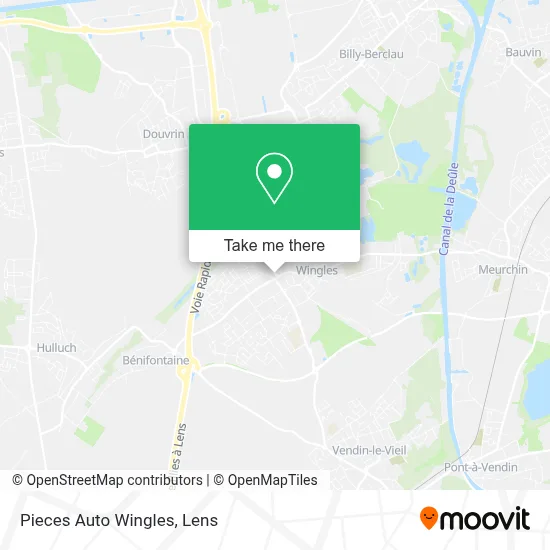 Pieces Auto Wingles map