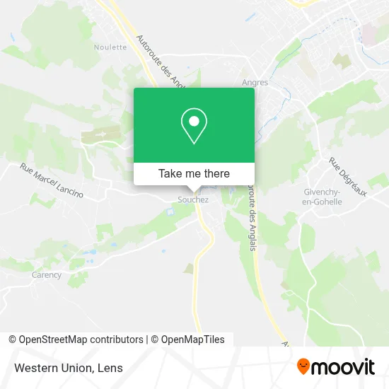 Western Union map