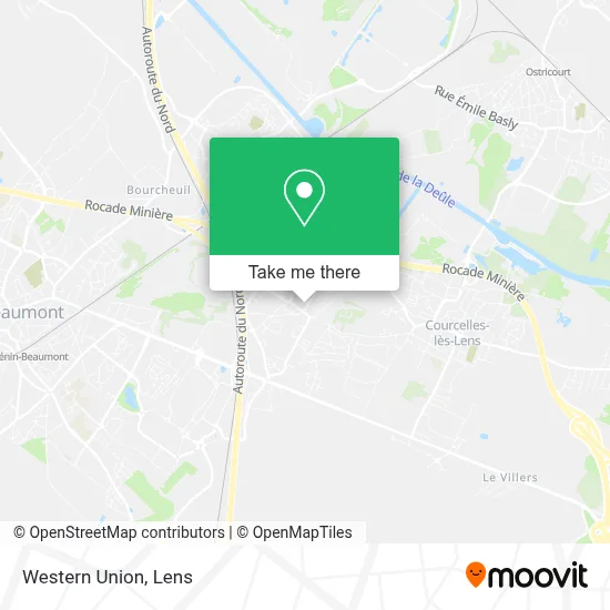 Western Union map