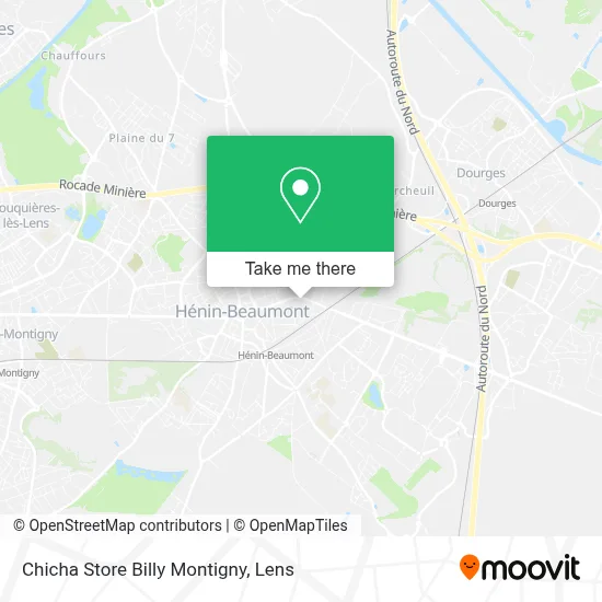 Chicha Store Billy Montigny map