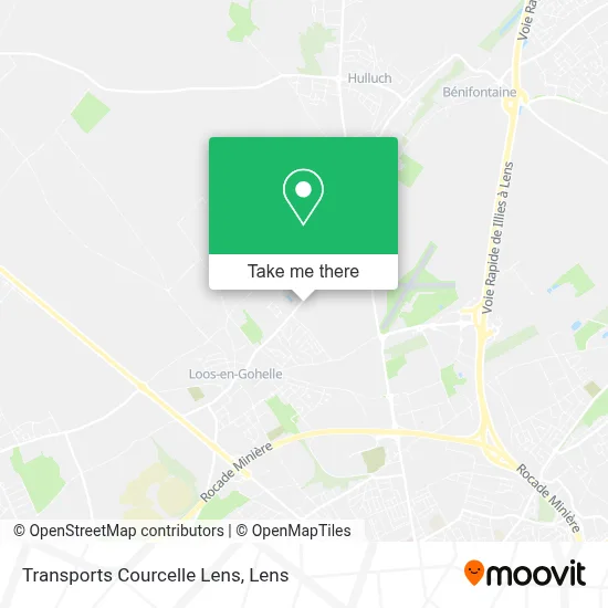 Transports Courcelle Lens map