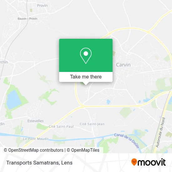 Transports Samatrans map