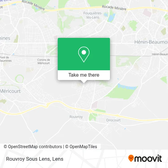 Rouvroy Sous Lens map