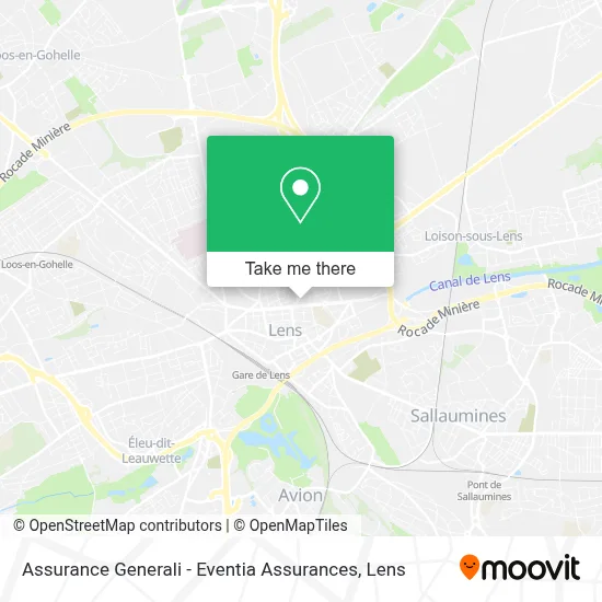 Assurance Generali - Eventia Assurances map