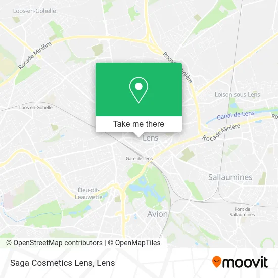 Saga Cosmetics Lens map
