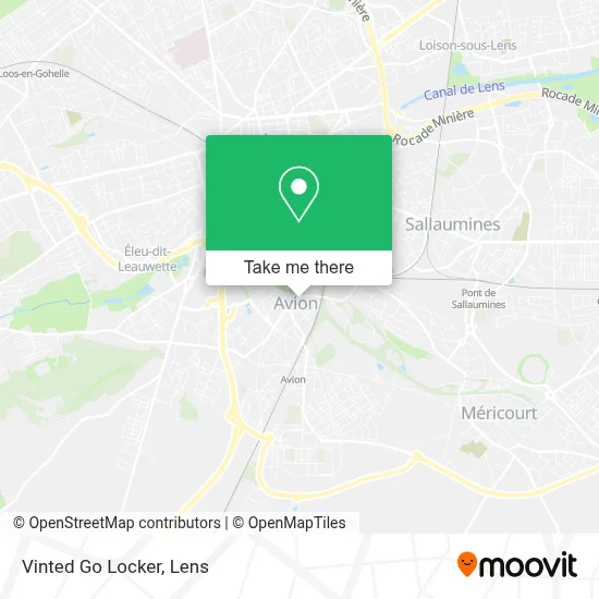 Vinted Go Locker map