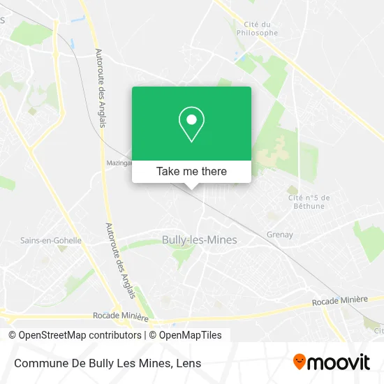 Commune De Bully Les Mines map