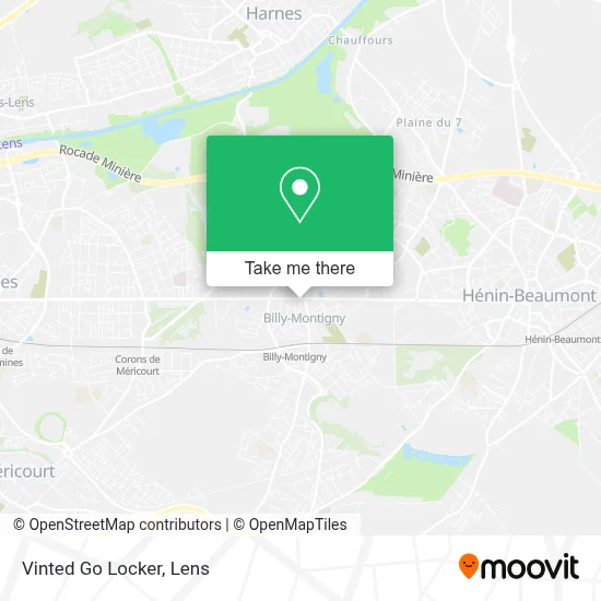 Vinted Go Locker map