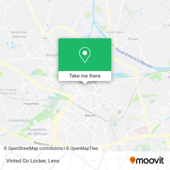 Vinted Go Locker map