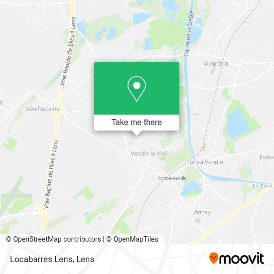 Locabarres Lens map