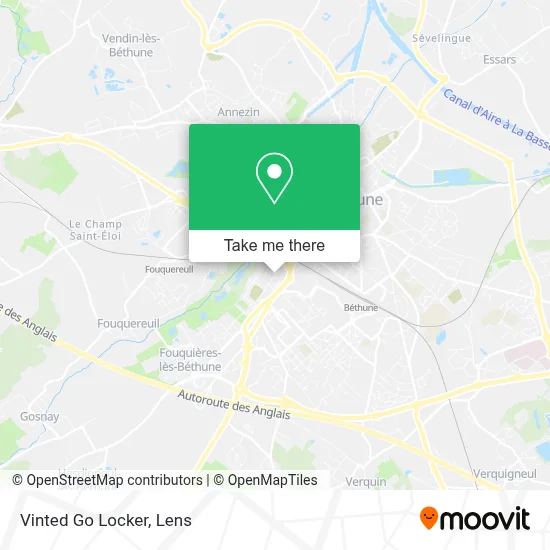 Vinted Go Locker map