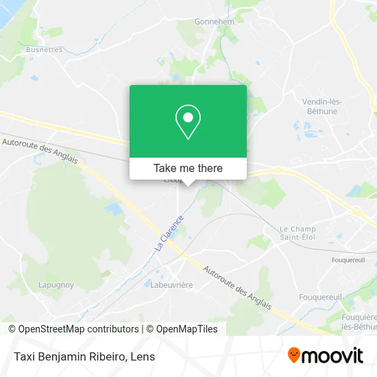 Taxi Benjamin Ribeiro map