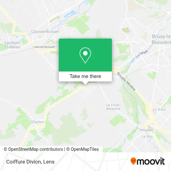 Coiffure Divion map