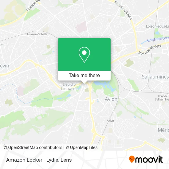 Amazon Locker - Lydie map