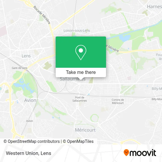 Western Union map