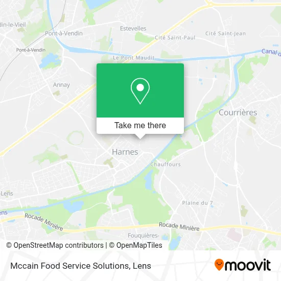 Mccain Food Service Solutions map