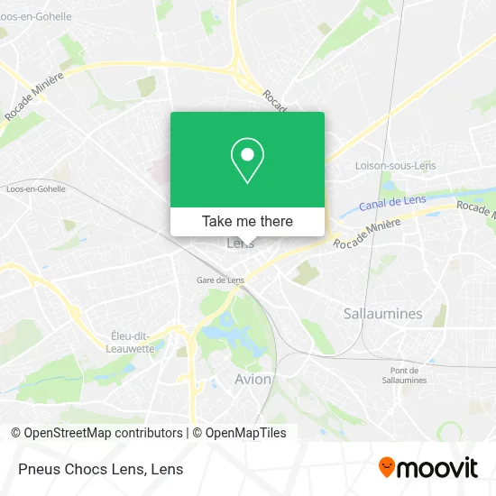 Pneus Chocs Lens map