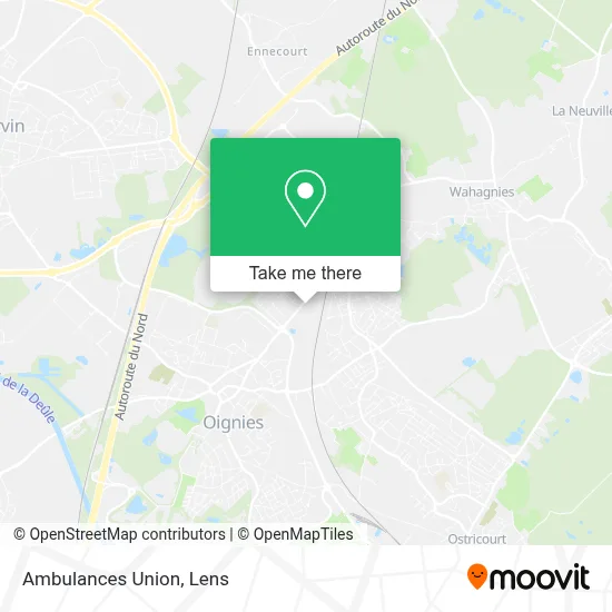 Ambulances Union map