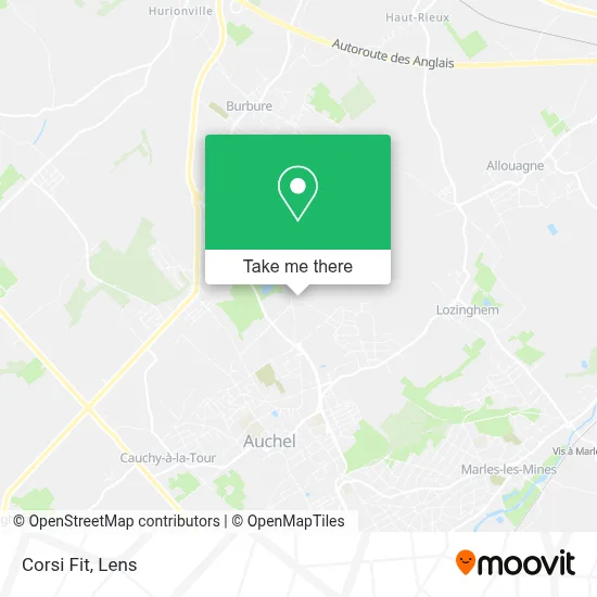Corsi Fit map